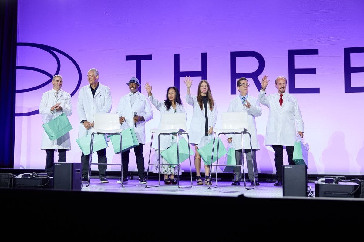 THREE International scientific advisory board on stage at the 2024 Anaheim Convention