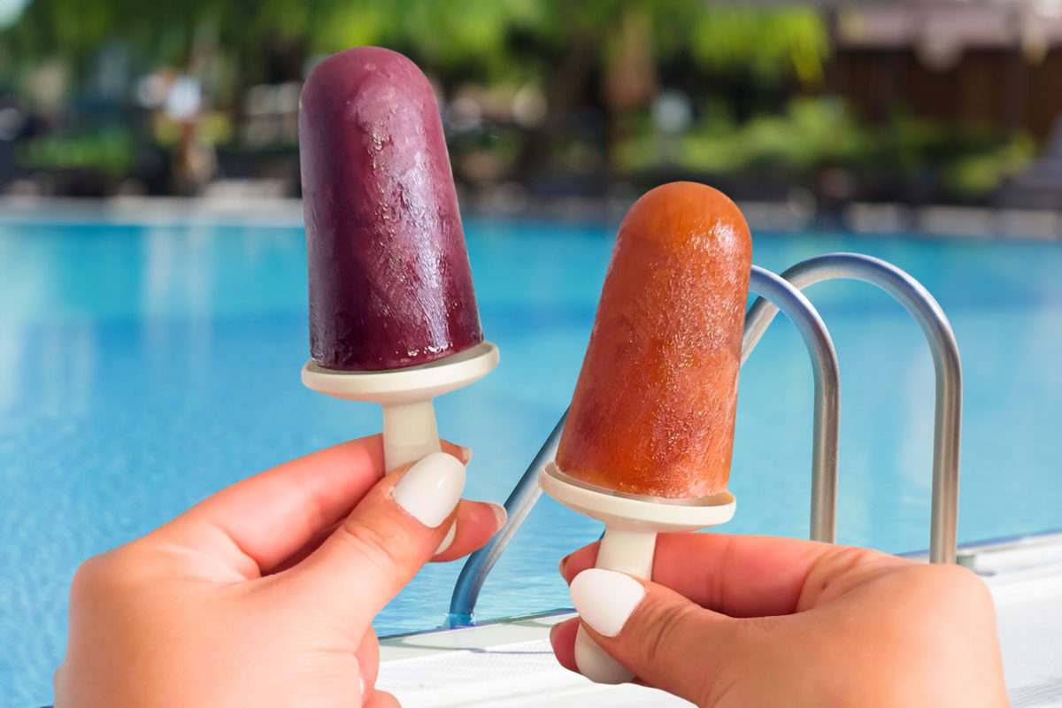 Collagène and Éternel by THREE frozen popsicles for a nutritious summer treat